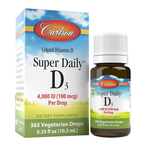 Carlson Labs Super Daily D3 Krople z witaminą D3, 4000 IU 10ml