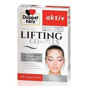 DoppelHerz Aktiv Lifting Complex Premium Kwas Hialuronowy + Biotyna 30 Kapsułek