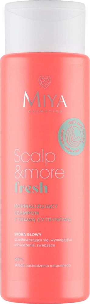 Miya Scalp & More Fresh Normalizing Shampoo with Lemongrass for Oily and Itchy Scalp 300ml