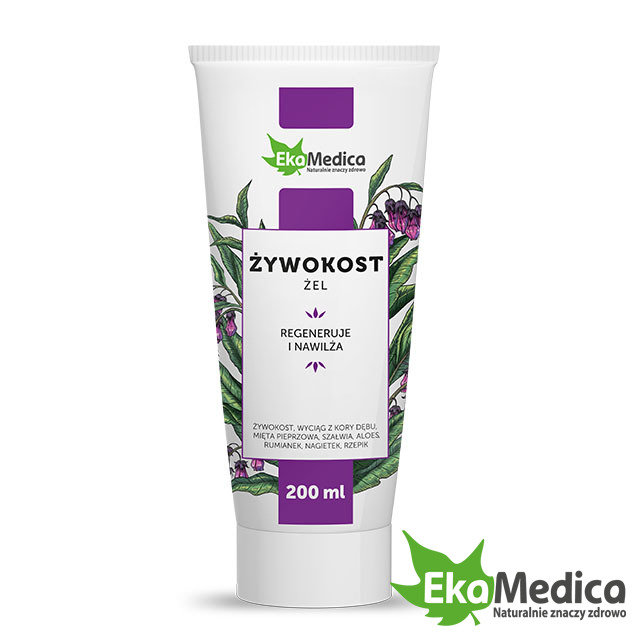 EkaMedica Gel with Quaker Comfrey Regenerates and Moisturizes 200ml