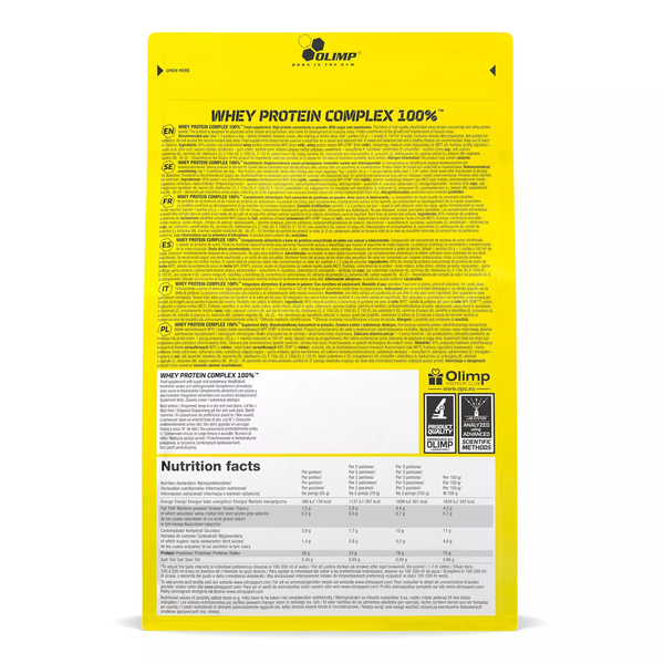 Olimp Whey Protein Complex 100% Vanilla for Muscle Mass 600g