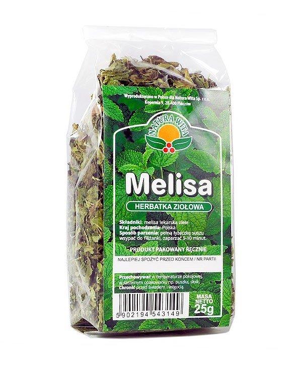 Natura Wita Naturalna Herbatka Ziołowa Liść Melisy 25g