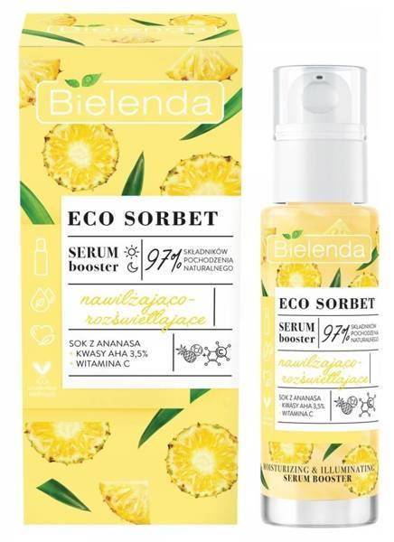 Bielenda Eco Sorbet Ananas Nawilżające i Rozświetlające Serum Booster 30ml