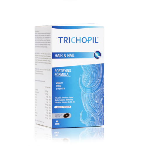 Trichopil Hair & Nail Formuła Fortyfikująca Włosy i Paznokcie dla Witalności Połysku i Siły 60 Kapsułek