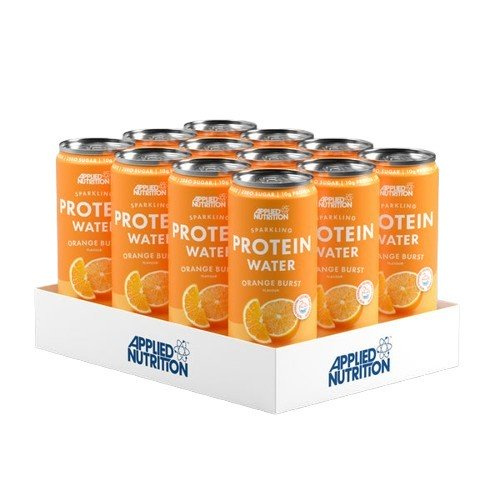 Applied Nutrition Sparkling Protein Water Orange Burst Ready to Drink Protein for Hydration 12 x 330ml
