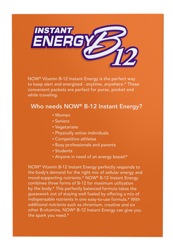 Now Foods Vitamin B-12 Instant Energy 75 Packets