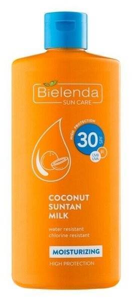 Bielenda BIKINI N Kokosowe Nawilżające Mleczko Do Opalania SPF30 Wet Skin 200ml