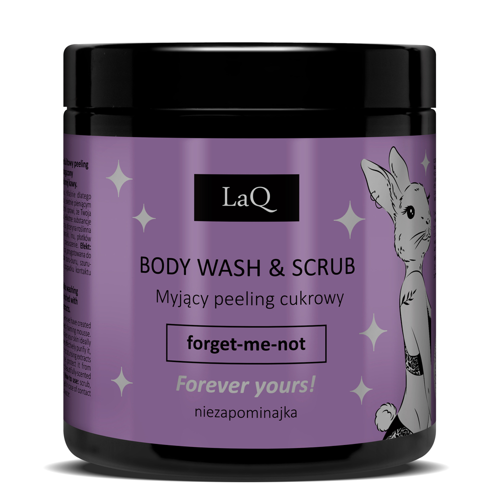 Laq Bunny Wash and Scrub Peeling with Flax and Oat Flakes Extracts 200ml