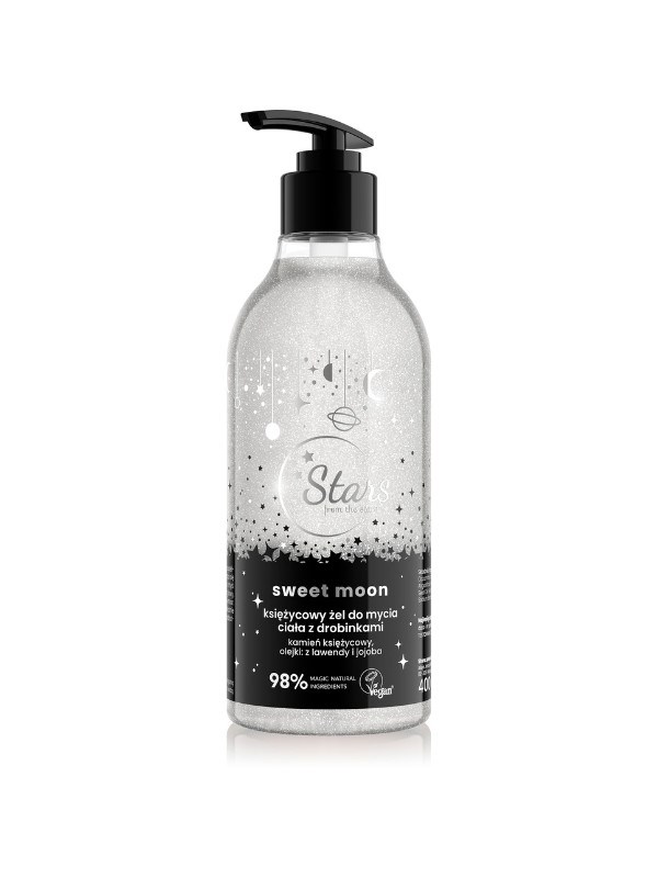 Stars from The Stars Sweet Moon Księżycowy Żel do Mycia Ciała z Drobinkami 400ml Best Before 11.10.25