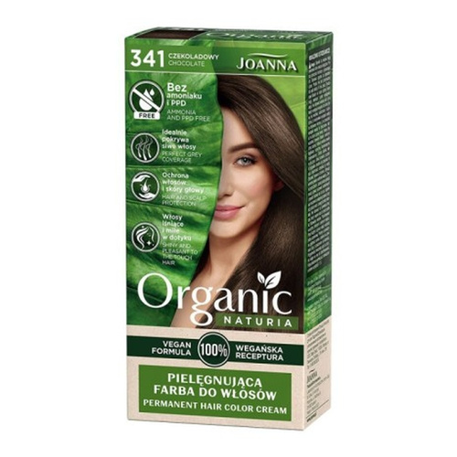 Joanna Naturia Organic Farba do Włosów Nr 341 Czekoladowy 1 Sztuka