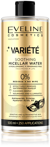 Eveline Variete Łagodzący Płyn Micelarny dla Skóry Wrażliwej 500ml