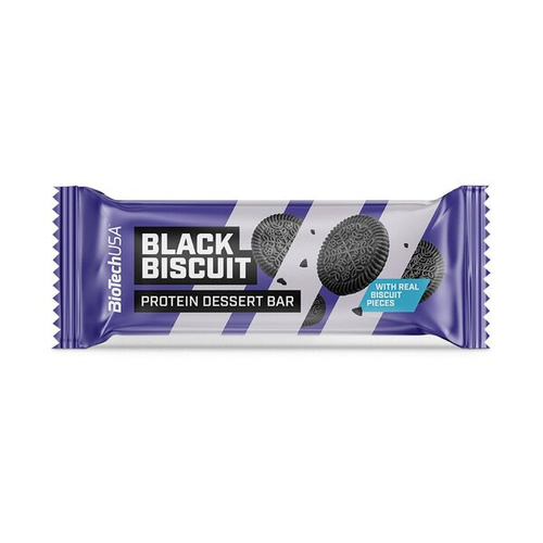 BioTechUSA Protein Dessert Bar Black Biscuit Baton Wysokobiałkowy 20 x 50g