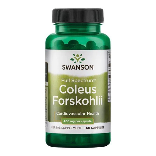 Swanson Coleus Forskohlii 400mg for Weight Control and Metabolism 60 Capsules