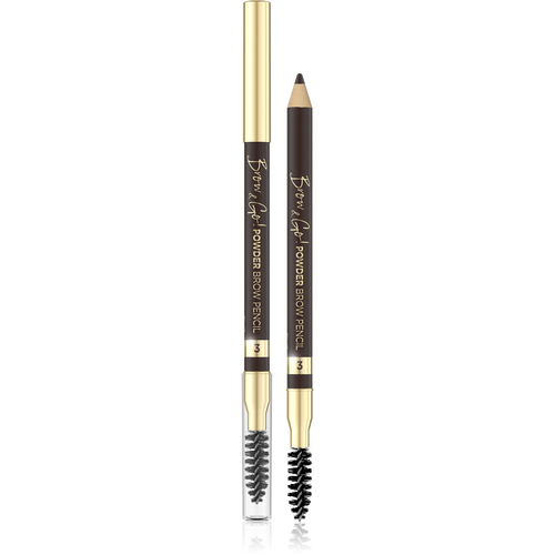 Eveline Brow&Go Precision Powder Eyebrow Pencil No. 3 Dark Brown 1pc