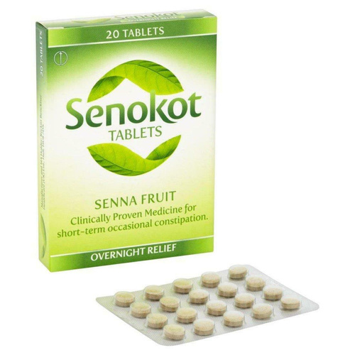 Senokot Senna Fruit na Zaparcia 7.5 mg Dorośli 20 Tabletek