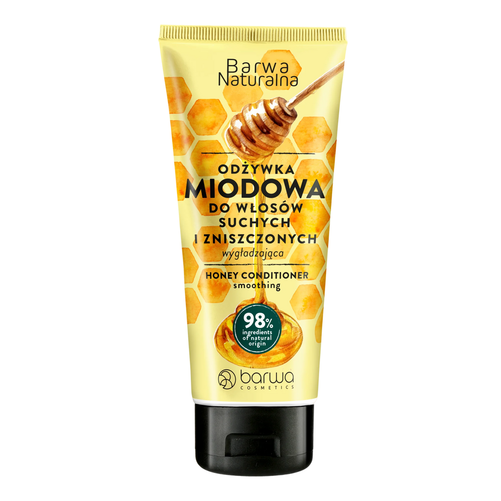Barwa Natural Smoothing Honey Conditioner for Damaged & Brittle Hair 200ml