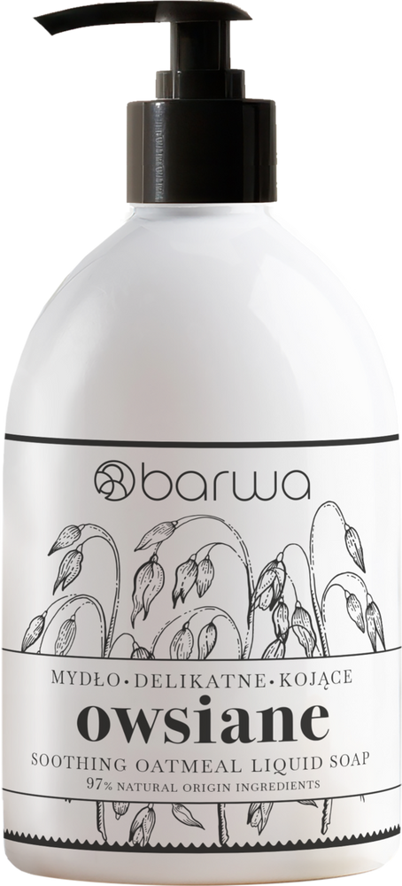 Barwa Pure Calm Kojące Owsiane Mydło w Płynie dla Skóry Wrażliwej 450ml