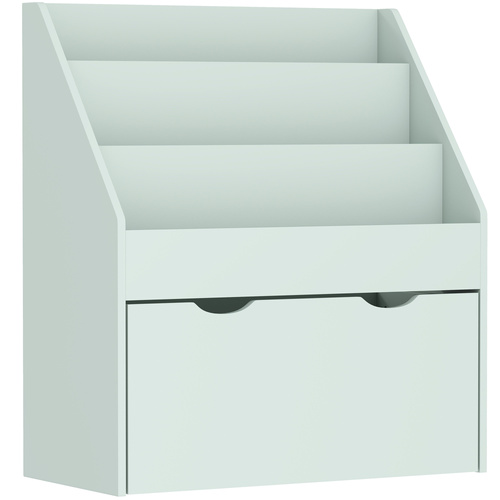 AIYAPLAY Bookcase for Kids with Shelves, Drawer, Bookcase for Bedroom, Playroom, Green