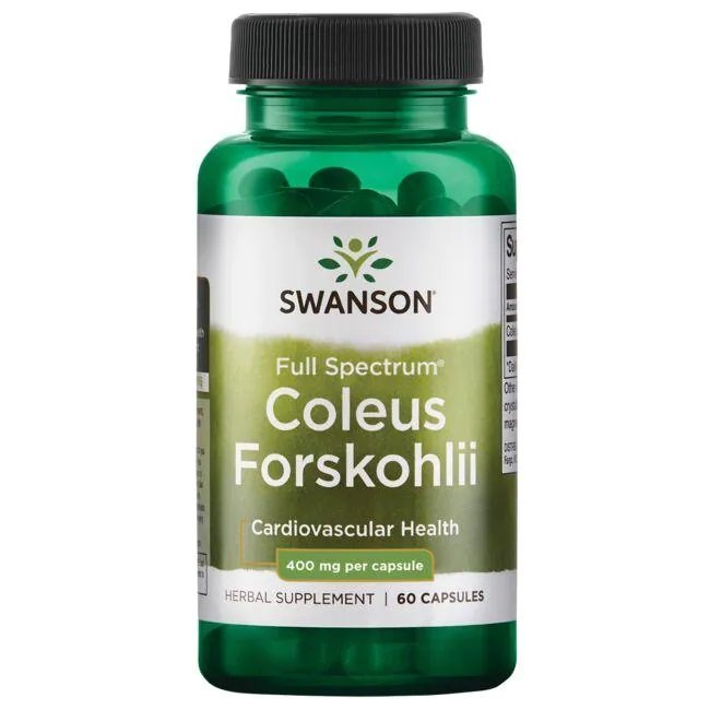 Swanson Coleus Forskohlii 400mg for Weight Control and Metabolism 60 Capsules