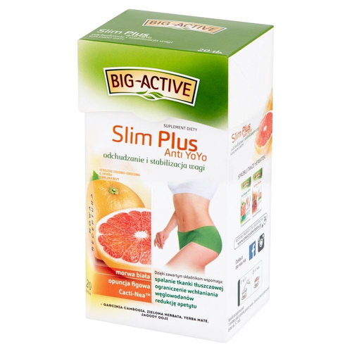 Big-Active Slim Plus Anti YoYo Herbata na Odchudzanie i Stabilizację Wagi 40g
