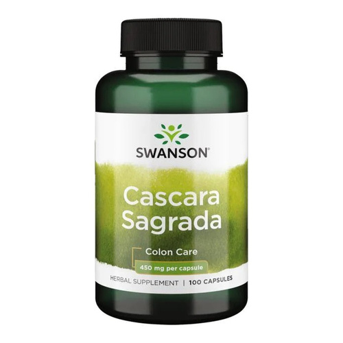 Swanson Cascara Sagrada 450mg na Wsparcie Pracy Jelit 100 Kapsułek