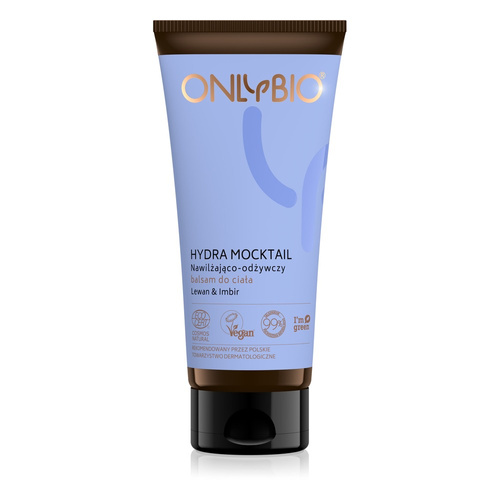 OnlyBio Hydra Mocktail Moisturizing and Nourishing Body Lotion with Levan and Ginger for Dry Dehydrated Skin 200ml