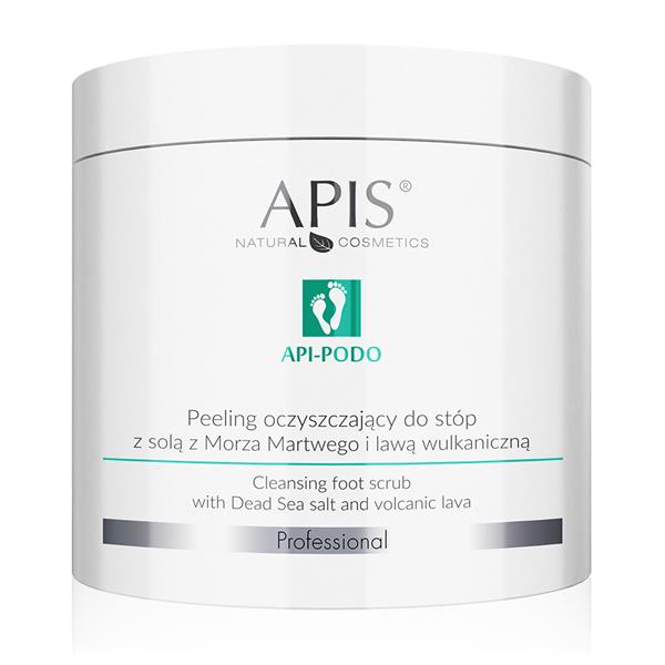 Apis Professional Api Podo Peeling Oczyszczający do Stóp z Solą z Morza Martwego i Lawą Wulkanicznią 700g