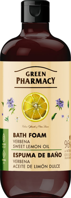 Green Pharmacy Relaxing Bath Foam Verbena and Sweet Lemon Oil 500ml