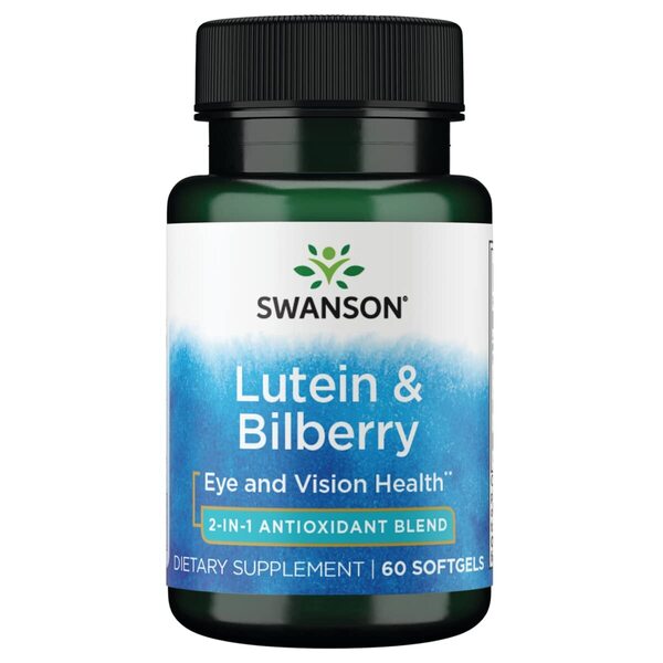 Swanson Lutein and Bilberry for Vision Health Support 60 Softgels