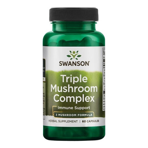 Swanson Triple Mushroom Complex for Immune Support 60 Capsules