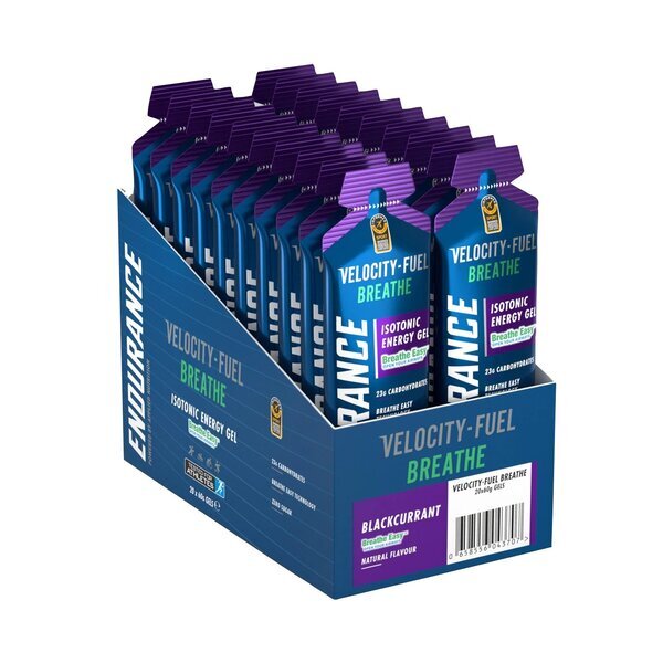 Endurance Breathe Isotonic Energy Gel, Blackcurrant - 20 x 60g