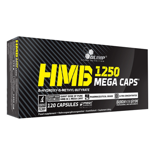 Olimp HMB Mega Caps 1000mg Wspierający Trening 120 Kapsułek