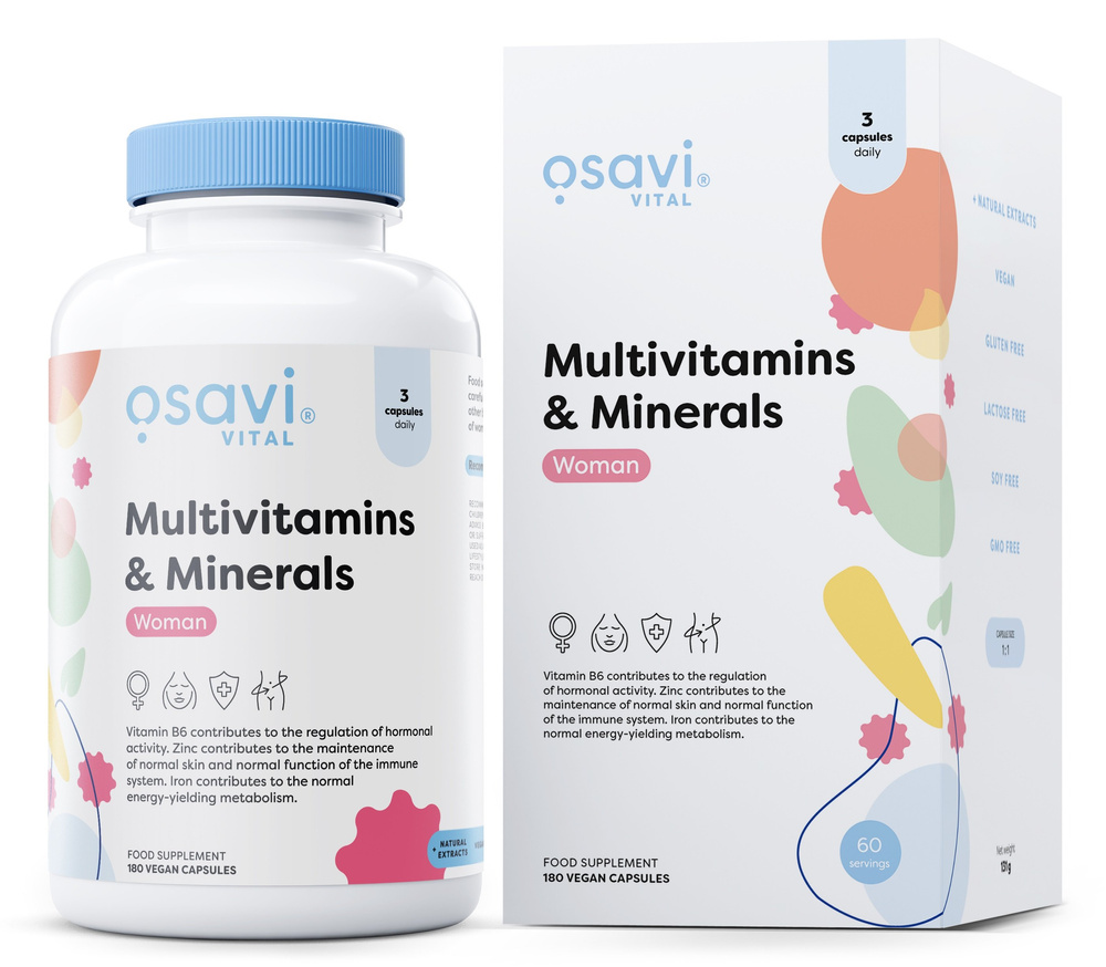Osavi Multivitamins and Minerals Woman 180 vegan caps