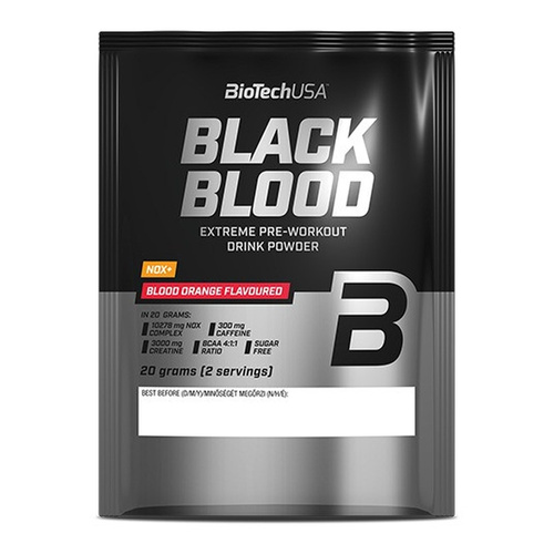 BioTechUSA Black Blood NOX+, Blood Orange - 20g (2 servings)