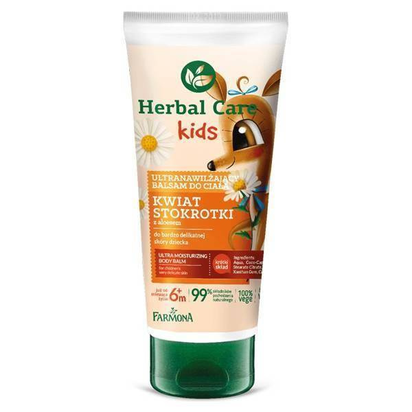 Herbal Care Kids Ultranawilżający Balsam do Ciała do Bardzo Delikatnej Skóry 200ml