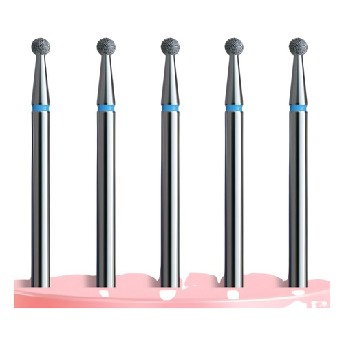 IQ Nails Standard Diamond Coated Drill Bits for Cuticle Care Zestaw do Skórek 5 Sztuk