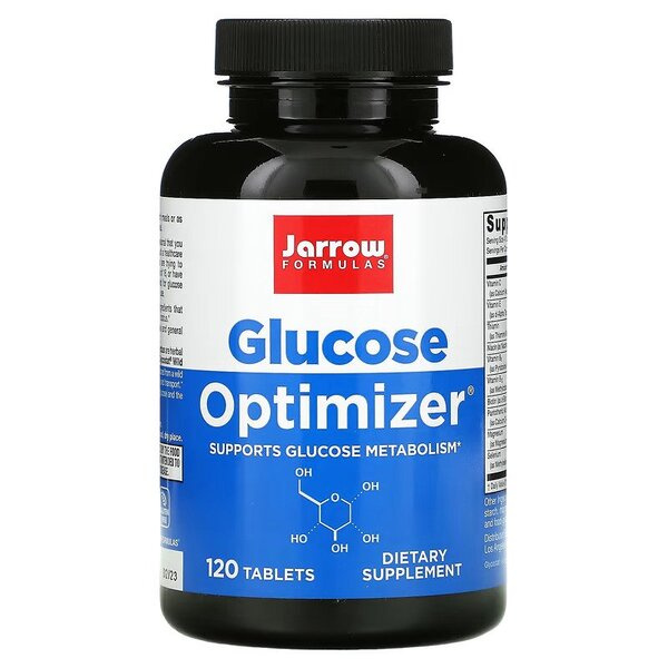 Jarrow Formulas Glucose Optimizer Supplement for Glucose Metabolism Support 120 Tabs