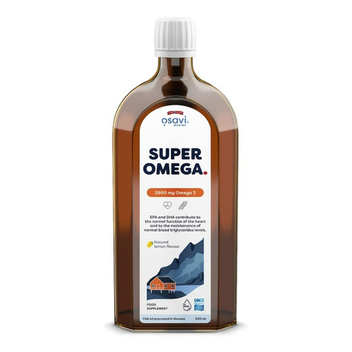 Osavi Super Omega 2900mg Omega 3 Liquid with Lemon Flavour for Heart and Brain Support 500ml