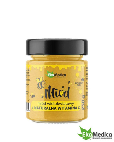 EkaMedca Multiflower Honey with Lemon and Ginger Natural Vitamin C 250g