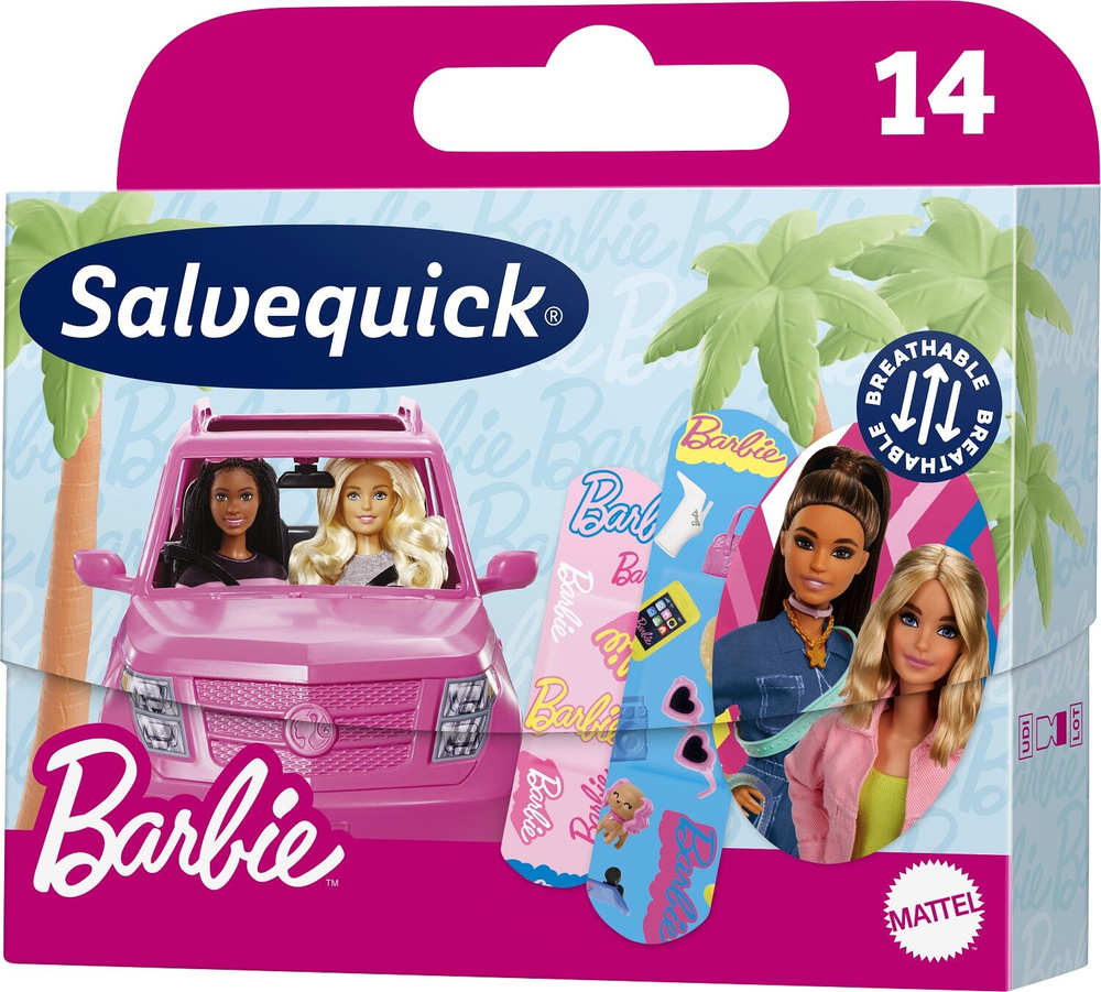 Salvequick Barbie Plasters for Children 14 Pieces