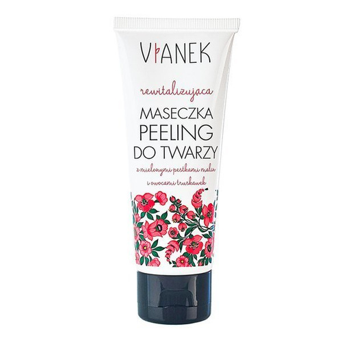 Vianek Revitalizing Facial Mask-Peeling with Raspberry Seeds and Strawberry Fruits 75ml 
