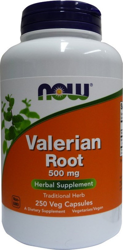 Now Foods Valerian Root 500mg Kozłek Lekarski Waleriana Relaks i Wyciszenie 250 Kapsułek