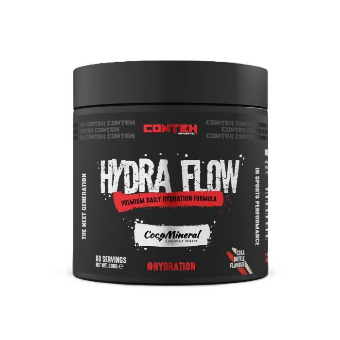 Conteh Sports Hydra Flow Electrolyte Powder for Hydration Cola Bottle 300g