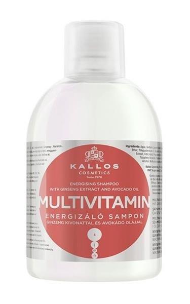 Kallos Multivitamin Energizing Hair Shampoo with Ginseng Extract and Avocado Oil 1000ml