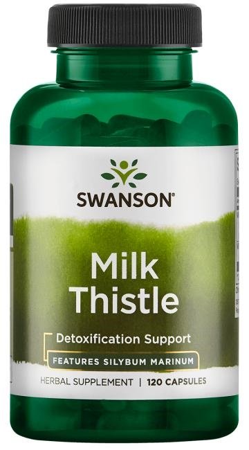 Swanson Ostropest Plamisty 250mg na Wsparcie Wątroby 120 Kapsułek