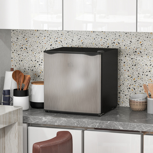 HOMCOM 35L Mini Freezer, -24℃ to -14℃ Temperature - Silver Tone