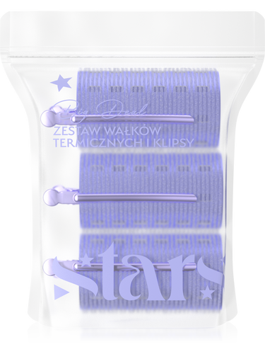 Stars Big Deal Thermal Rollers Set 3pcs 9x5cm and Clips 3pcs
