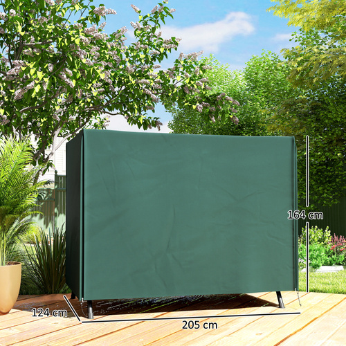 Outsunny 205 x 124cm Three-Seater Swing Chair Protective Cover Deep Green