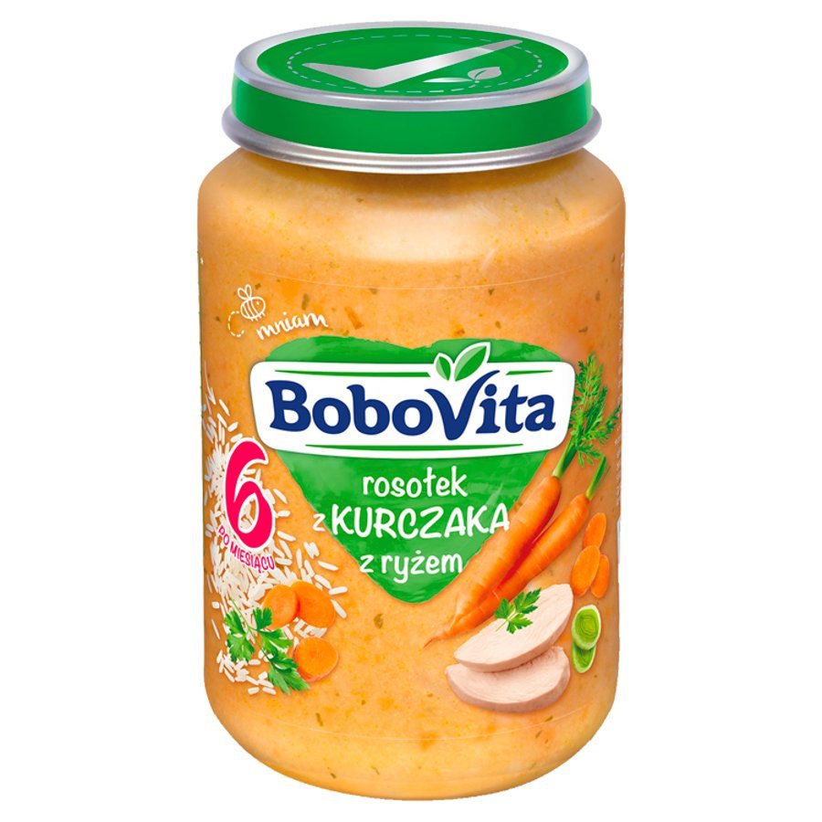 BoboVita Chicken Broth with Rice for Infants after 6 Months 190g