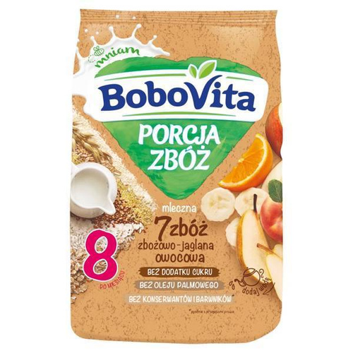 BoboVita Cereals Portion Milk Porridge Fruit Cereal and Millet after 8th Month 210g